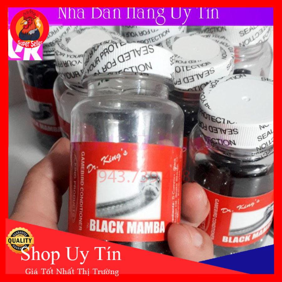 Black mamba -Viên uống qua đêm- chiếc xuất từ nọc rắn mamba hộp 100 viên cho gà đá