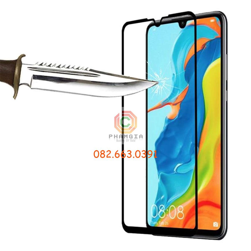 Kính cường lực Huawei A5s/Enjoy 9/ 20i full màn hình, full keo, siêu chuẩn
