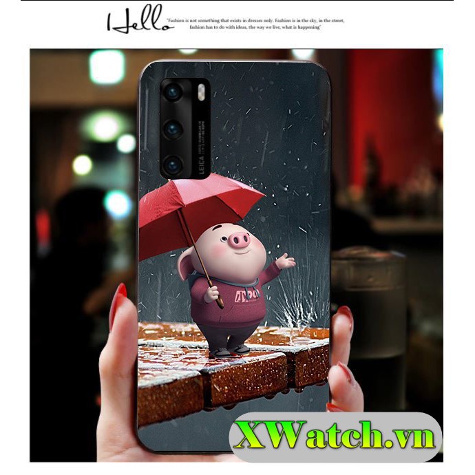 Ốp silicon Oppo A15 A15s Reno 5 Reno 4 A52 / A92 A53 A93 A1k A3s A5s F5 F7 F9  in hình Heo P1