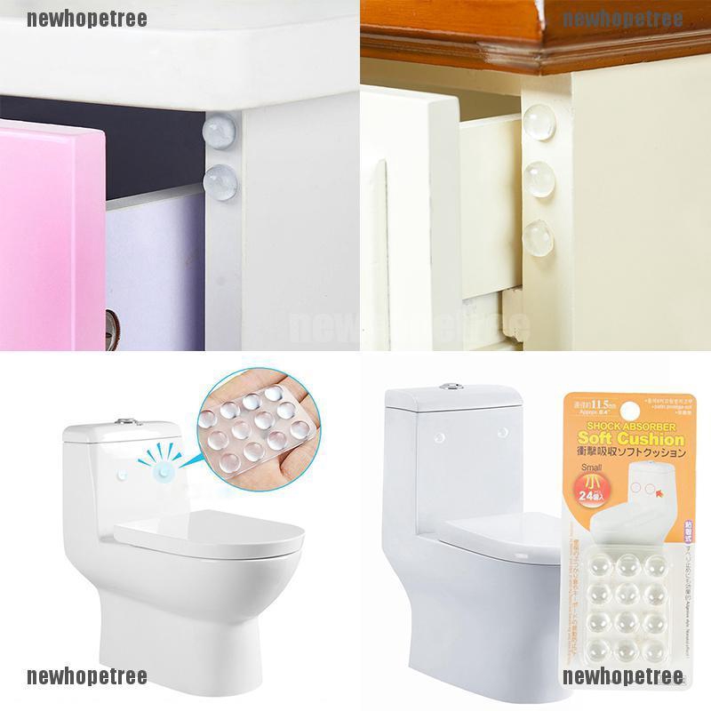 24 viên đệm giảm tiếng ồn được làm từ silicone trong suốt