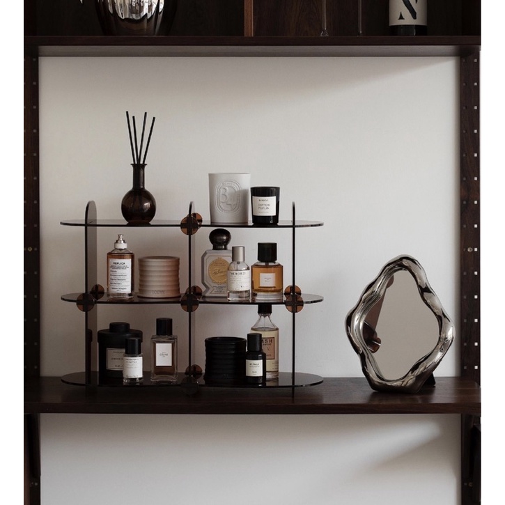 Kệ đựng đồ mỹ phẩm Acrylic Shelf 3 tầng phong cách Bắc Âu