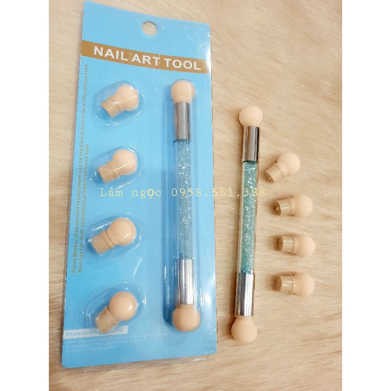 Cọ Mouse ombre chấm gel 2 đầu loại tốt.