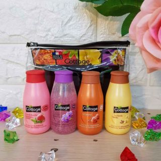 Sét SỮA TẮM COTTAGE Mini 4 chai 50ml