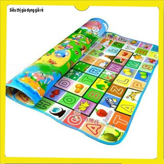 Thảm xốp 2 mặt maboshi có hình, chiếu xốp 2 mặt