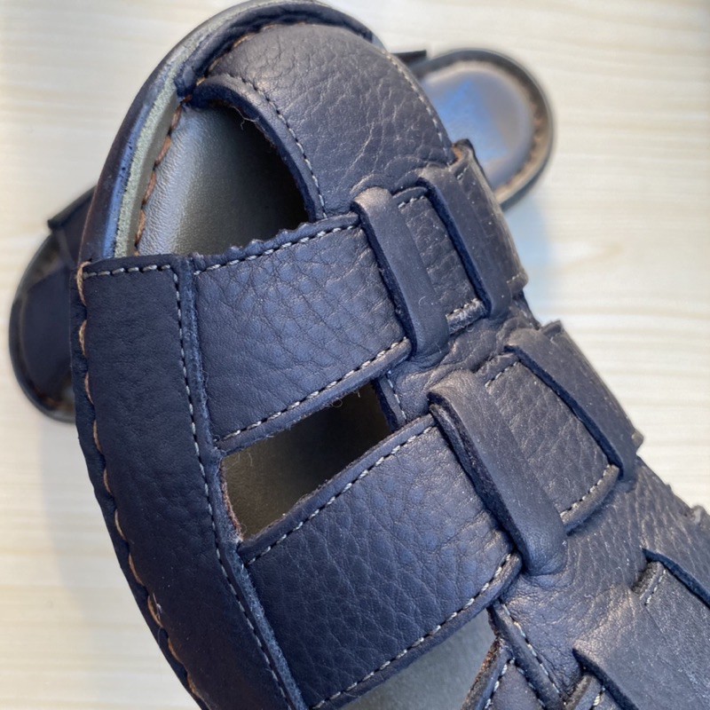 Dép da bít mũi, dép rọ da cao cấp chất liệu da bò 100%, bảo hành 365 ngày