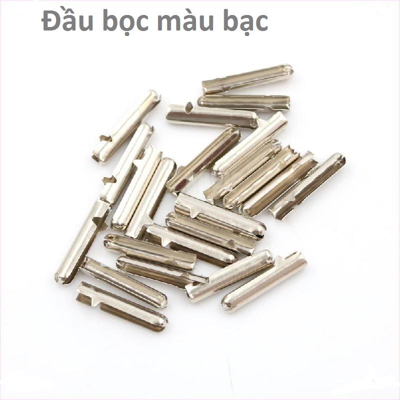 Set 2 Đầu bọc dây giày bằng kim loại nhiều màu - Bộ 2 bọc Giày Kim Loại Tự Làm không gỉ