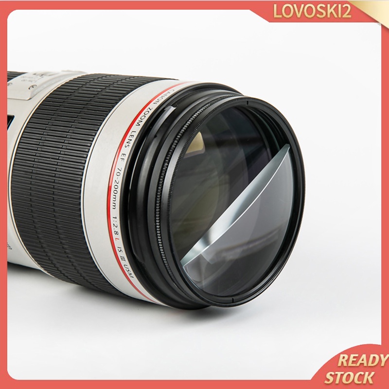[LOVOSKI2]Quality 77mm Split Field Filter+2 Diopter Prism Filter Camera Accessories