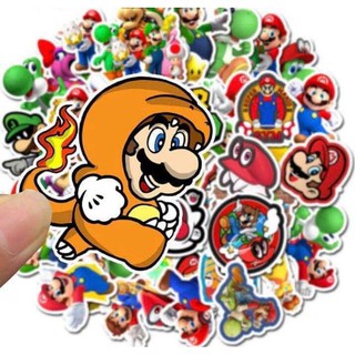 10-50 hình sticker mario decal ( random hình )