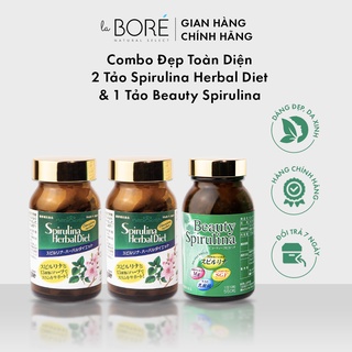  2 Tảo Spirulina Herbal Diet + 1 Tảo Beauty Spirulina LABORE 