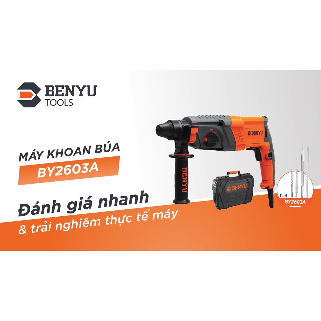 Máy khoan búa cầm tay 800W Benyu BY2603A