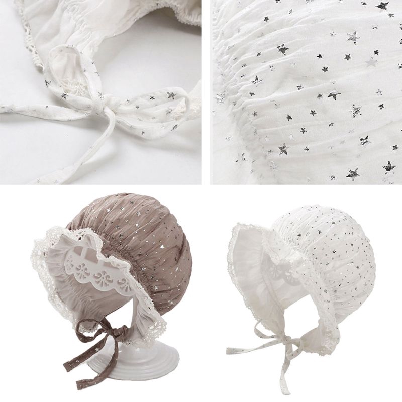 wit♣ Newborn Cute Princess Cap Infant Toddler Baby Bonnet Girls Summer Sun Hat Gifts