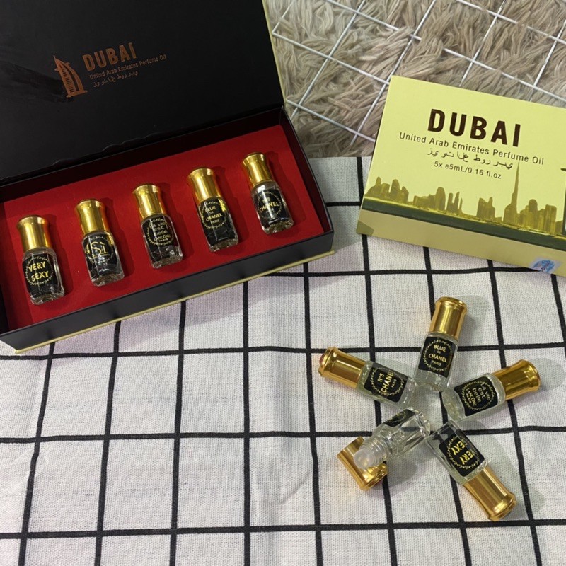 [MUA 1 TẶNG 1- Mua 5 tặng 6] Mua 1 chai tinh dầu Dubai 5ml tặng 1 chai nước hoa Pháp 6ml | Thế Giới Skin Care