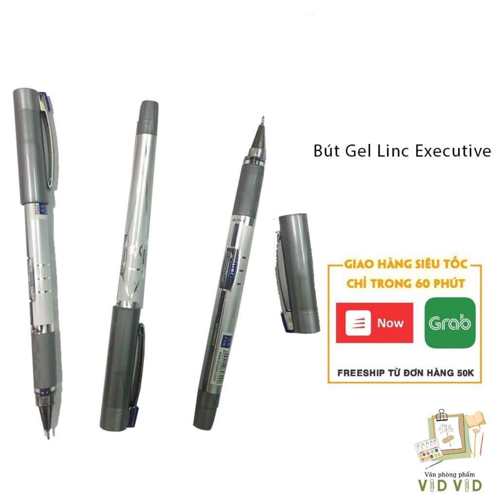 Bút Gel Linc Executive, Bút Bi Nước Linc Xanh Đỏ Đen