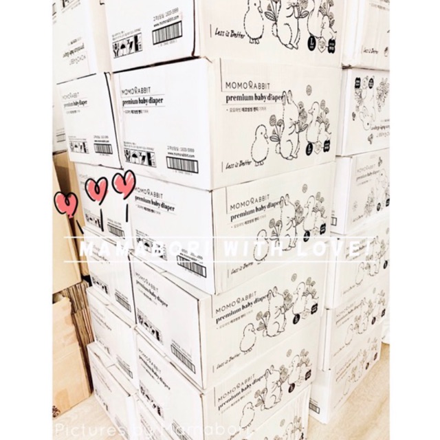 Bỉm dán Momo Rabbit - S50/M44/L40