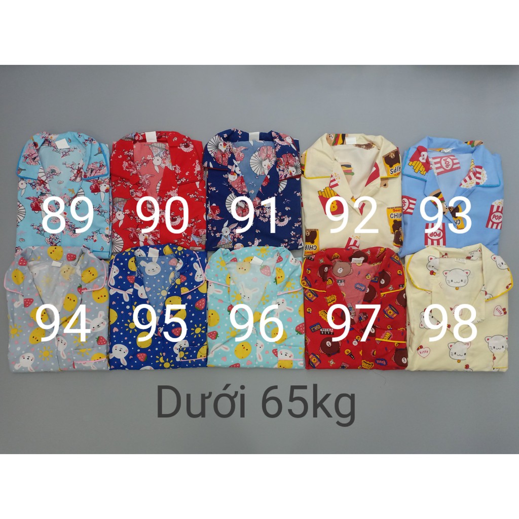 ✨ THANH LÝ ✨ Đồ Bộ Mặc Nhà Pijama Kate Thái Quần Đùi. Dưới 70kg ( Phần 5 )