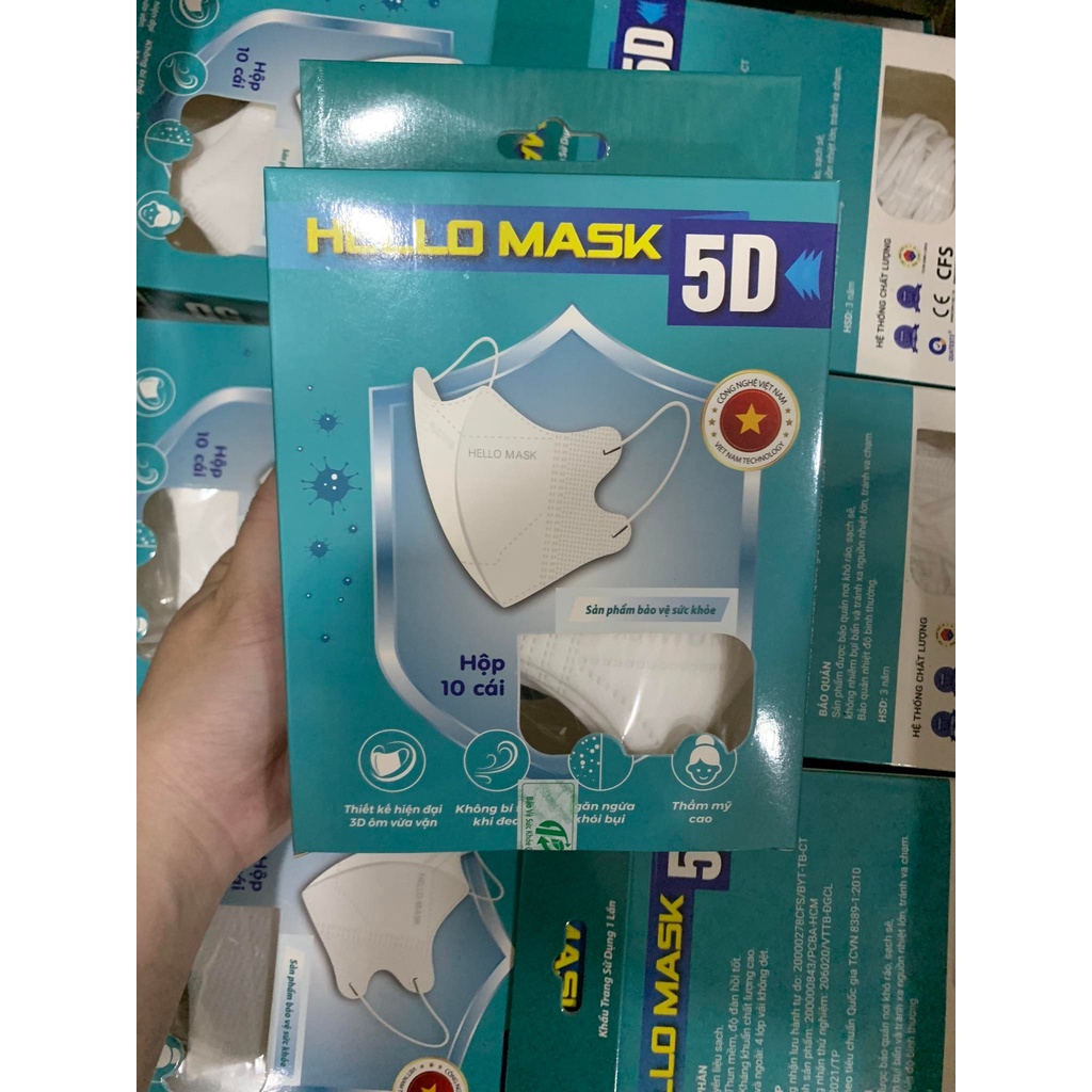 Khẩu trang Hello Mask 5D