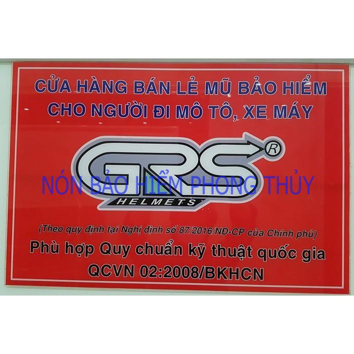 [ SHOPEE ] MŨ BẢO HIỂM 1/2 ĐẦU GRS CHÍNH HÃNG - A33 KÍNH