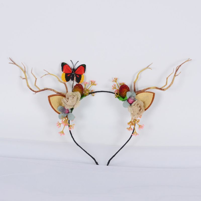 Băng Đô Cài Tóc Hình Sừng Tuần Lộc Giáng Sinh Cho Nữ