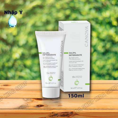 Sữa rửa mặt cho Da dầu mụn da nhạy cảm sạch sâu cấp ẩm CANOVA 150ml dạng Gel không bọt se khít lỗ chân lông | BigBuy360 - bigbuy360.vn