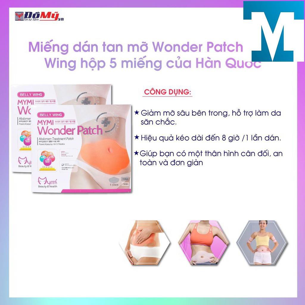 Hộp 5 Miếng Dán Tan Mỡ Bụng Mymi Wonder Patch Hàn quốc