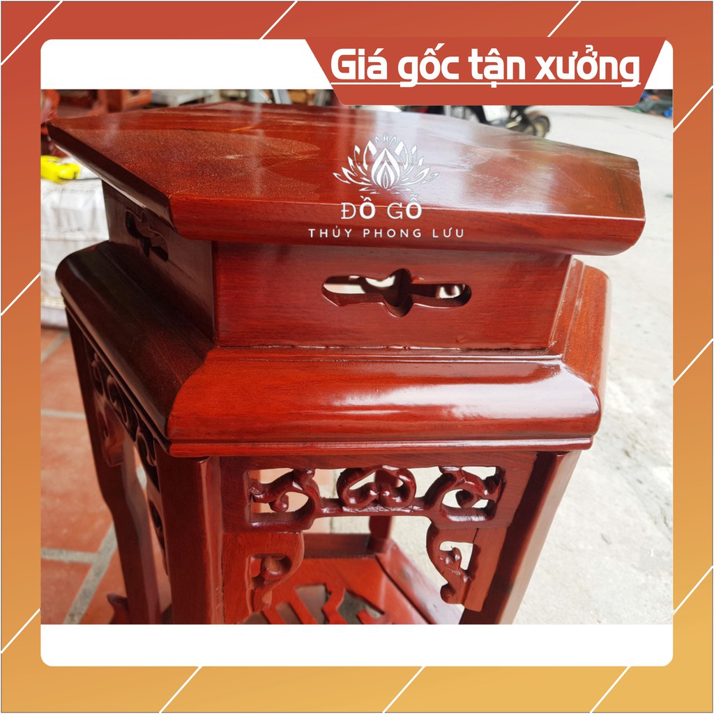 [Nội Thất Mộc] Đôn lục giác gỗ gụ-đôn gỗ gụ-đôn gỗ gia đình