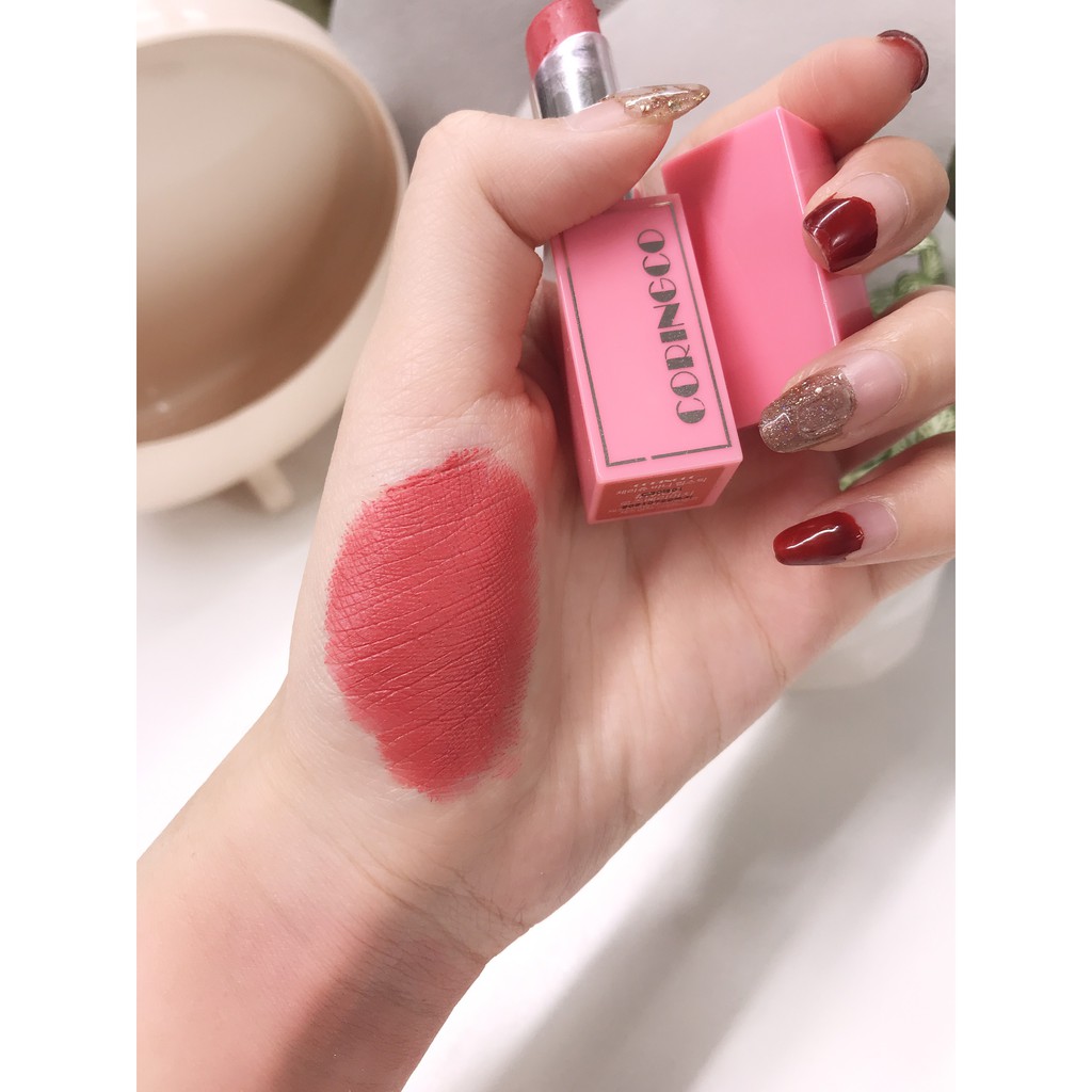 [Có Sỉ] Son Lì Dưỡng Môi, Son Kem Coringco Chị Nữ Màu 02 Hồng Đào Cực Xinh | BigBuy360 - bigbuy360.vn