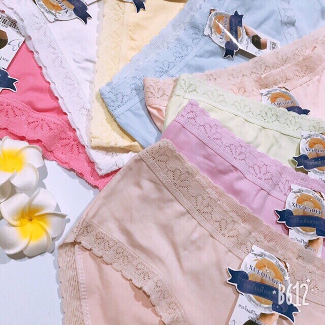 [Mã 12FASHIONSALE1 giảm 10K đơn 50K] Quần lót cotton viền ren ms707 ( 49-60kg) | BigBuy360 - bigbuy360.vn