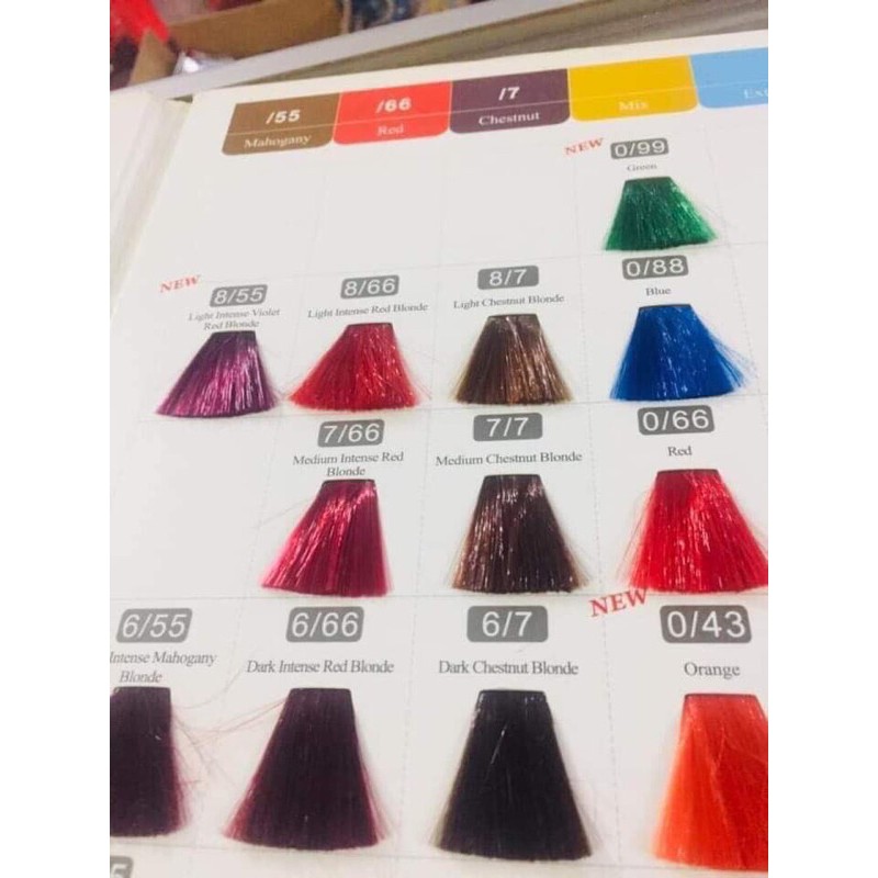 Nhuộm tóc COLORLINE Tự chọn màu(inbox màu)+kèm oxy trợ nhuộm