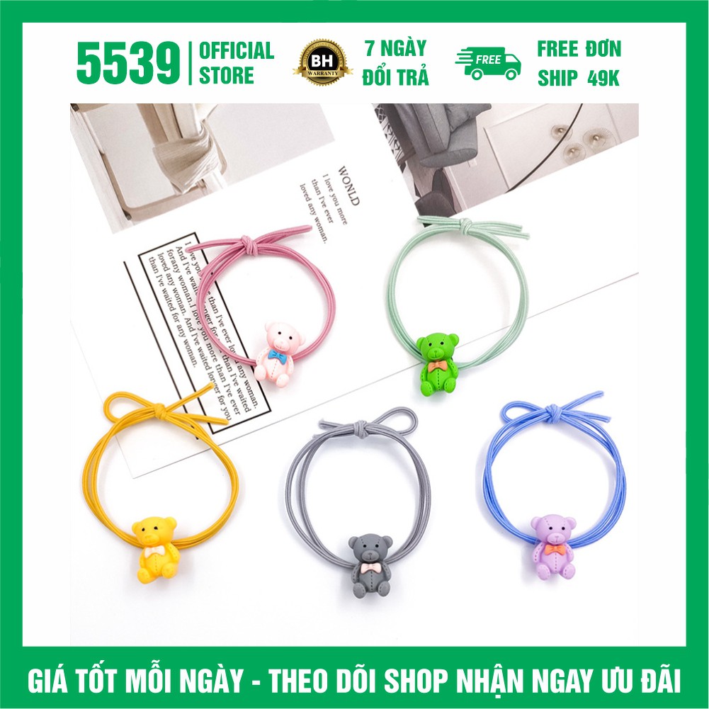 Dây cột tóc hàn quốc hình hoạt hình dễ thương nhiều màu thích hợp mọi lứa tuổi - Shop 5539