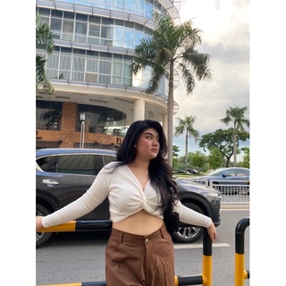áo croptop kiểu xoắn ngực BIGSIZE hack ngực cực xinh cho nàng mũm mĩm FATTYTA