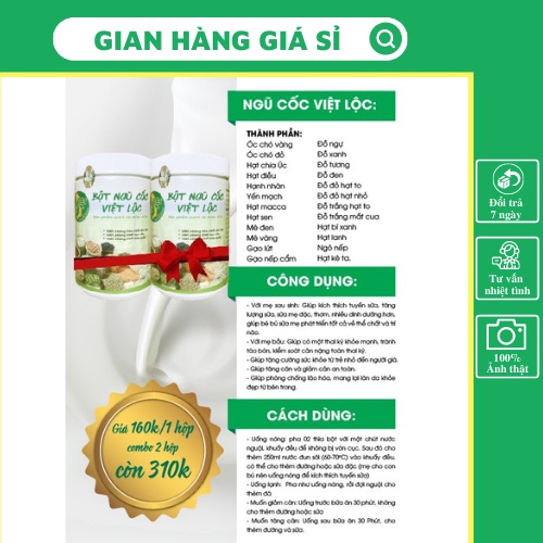 Ngũ cốc Việt Lộc [GIÁ SỈ 3KG + FREESHIP]