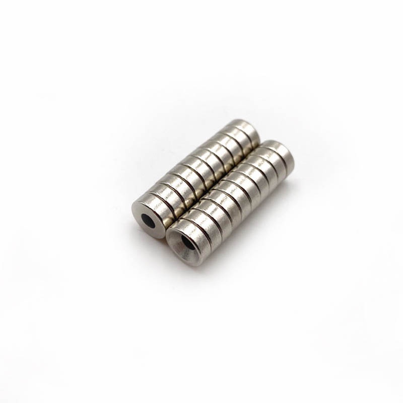Nam châm câu cá 8x3 lỗ 3mm dùng làm cầu câu đồ chơi