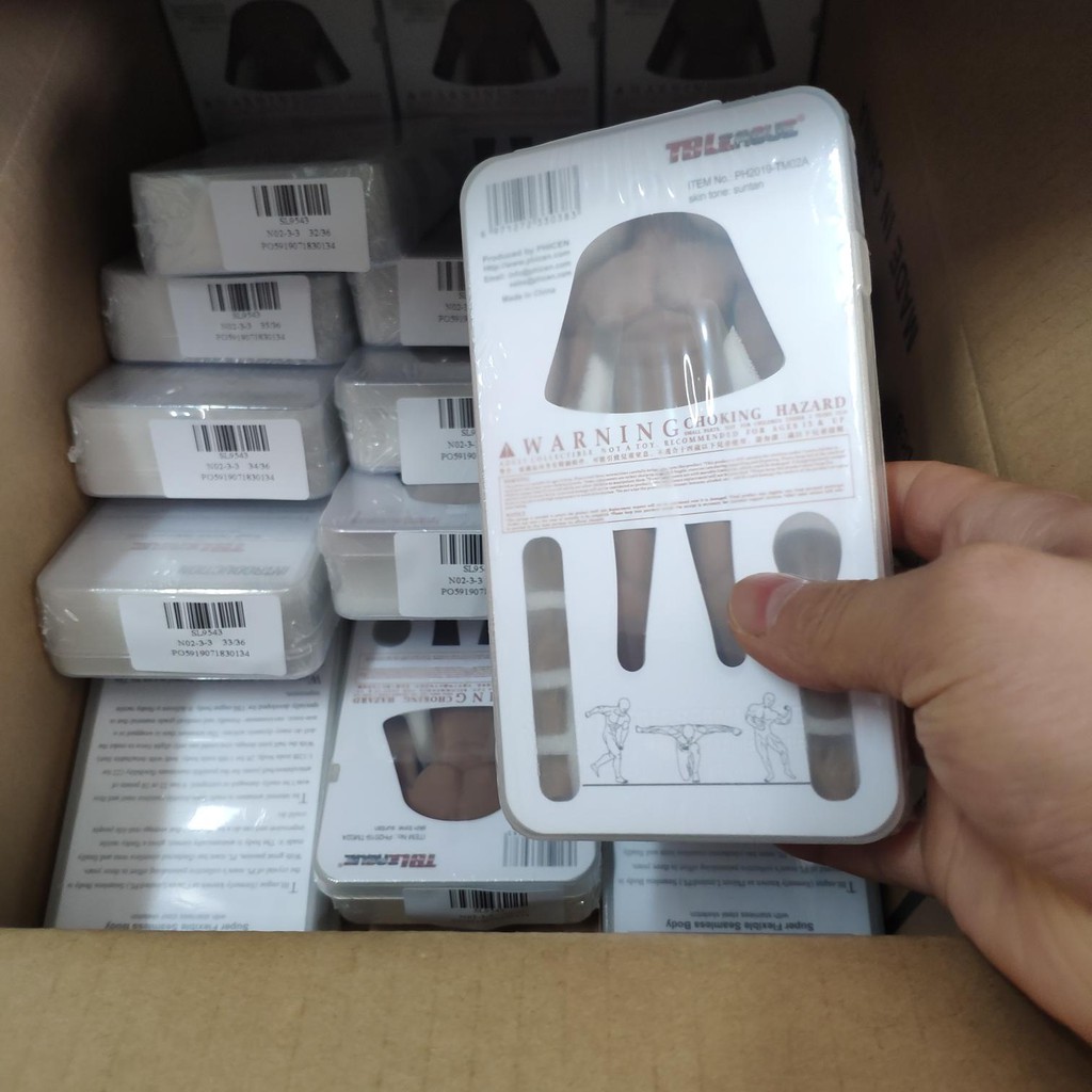 Set mô hình cơ thể người nam 1/12 + mô hình đầu kèm phụ kiện độc đáo