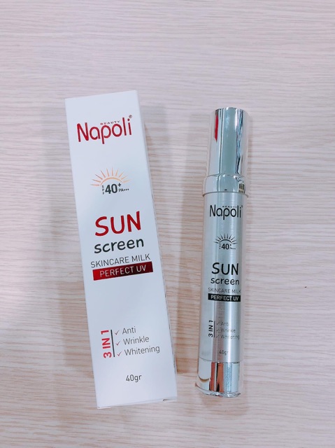 Kem Chống Nắng Phân Tử Nước  Napoli ⚡️Chính Hãng⚡️Chống Nắng Cao Cấp Sun Screen Napoli - Siêu Phẩm Chống Nắng