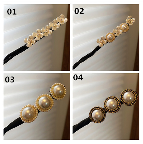 Kẹp tóc hình bông hoa/ đính ngọc trai nhân tạo thời trang cho nữ