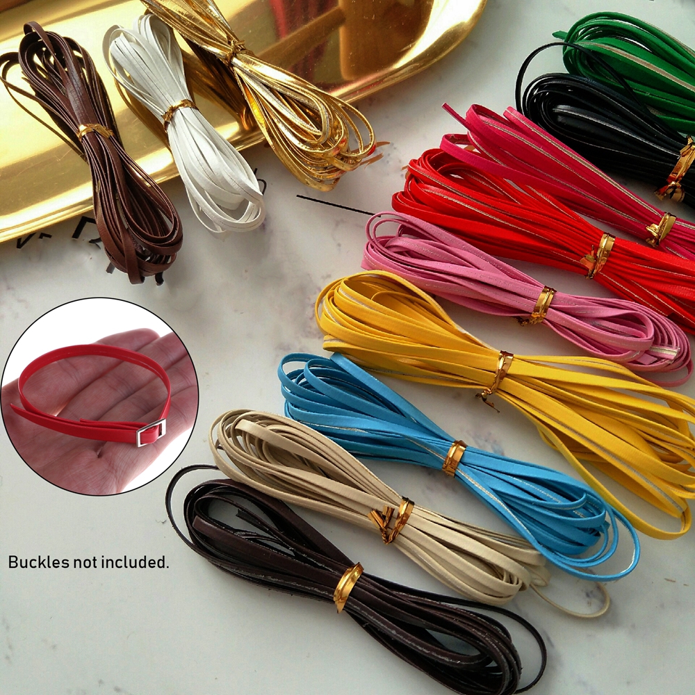 BSUNS 10 colors Super Mini Length 50cm DIY Width 3/5mm Handmade Belt Material