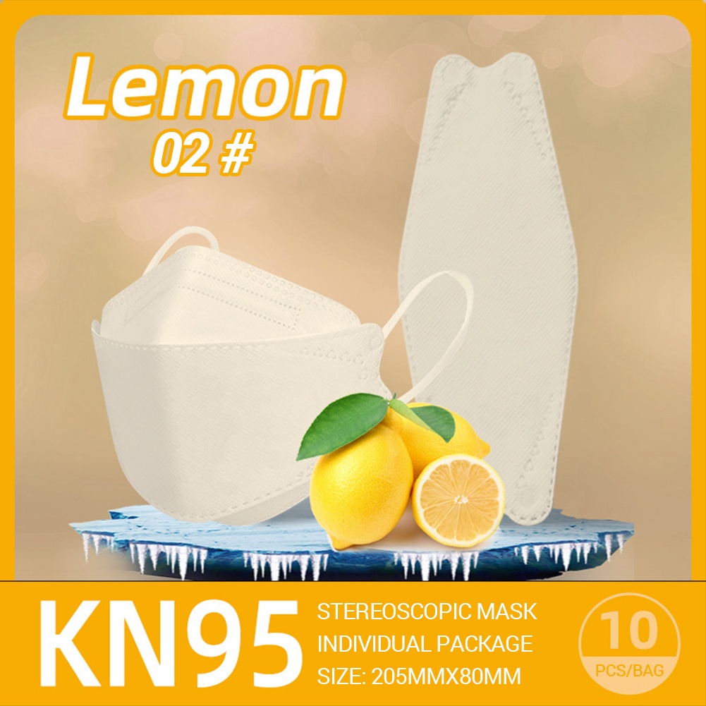 10 Chiếc Khẩu Trang Người Lớn Khẩu Trang Lạnh Dùng Một Lần 4 Lớp Mùa Hè Khẩu Trang Hương Hoa Quả Trà Xanh Bạc Hà Kf94 Âm Thanh Nổi 3d Khẩu Trang Thoáng Khí Đóng Gói Riêng [Pwatch】