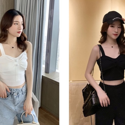 Áo Ống Thiết Kế Thắt Nút Dáng Ôm Thời Trang Mới Cho Nữ