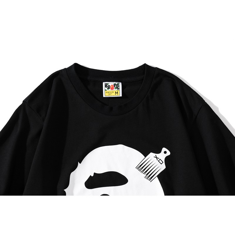 Áo Thun Tay Ngắn Cổ Tròn In Hình 20s Bathing Ape Bape X Xo Co-branded Thời Trang Mùa Hè Cho Nam Nữ