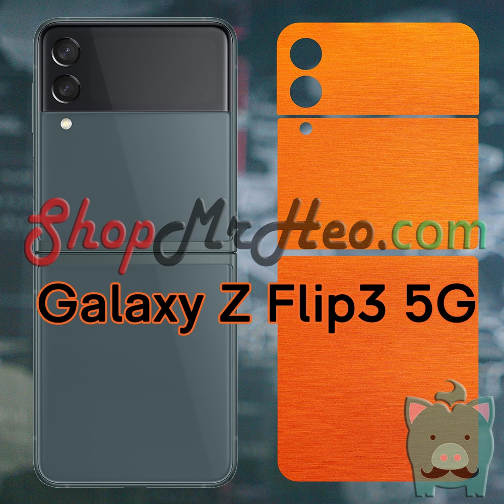 Dán Skin Màu Mặt Sau Lưng Nhôm Xước Samsung Galaxy Z Flip3 - Z Flip 3 - Z Flip 5G