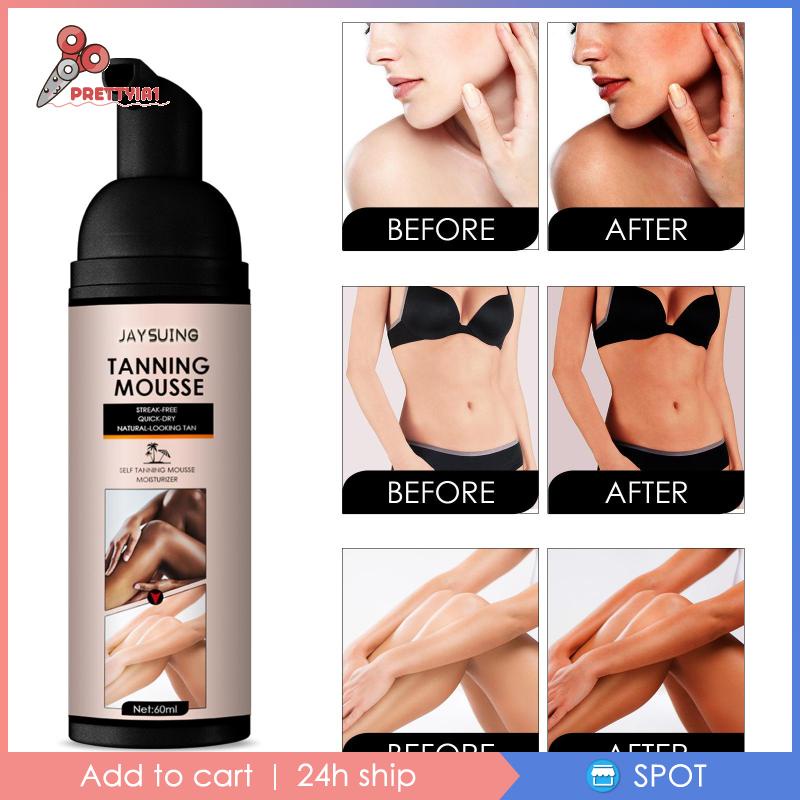 Lotion Tự Làm Tanning Mousse Nhanh Chóng Prettyia1 Chăm Sóc Da