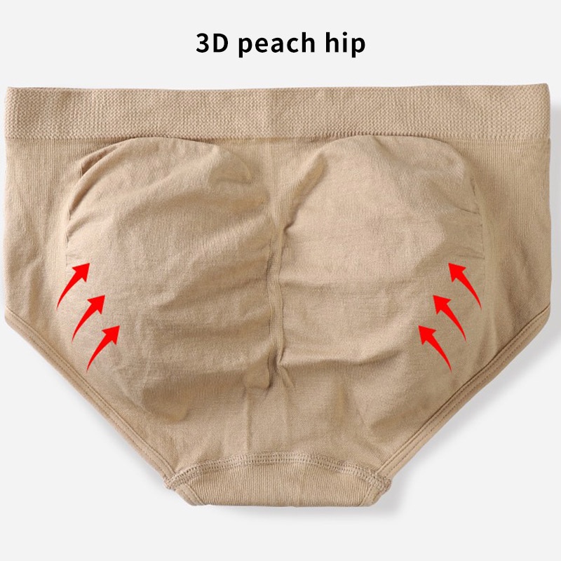 AOFEIQIKE Quần lót cotton lưng cao thoáng khí màu sắc đơn giản thời trang dành cho nữ