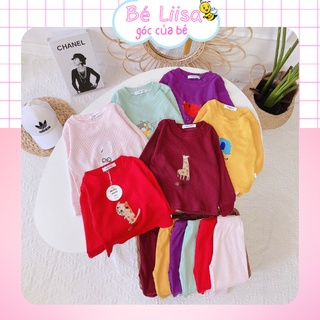 Bộ dài tay cho bé chất liệu xốp tổ ong mềm mịn Minkymom dành cho bé trai, bé gái từ 8-21kg