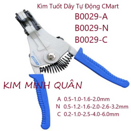 Kìm Tuốt Dây Điện Tự Động 0.5~ 6.0mm B0029 CMart