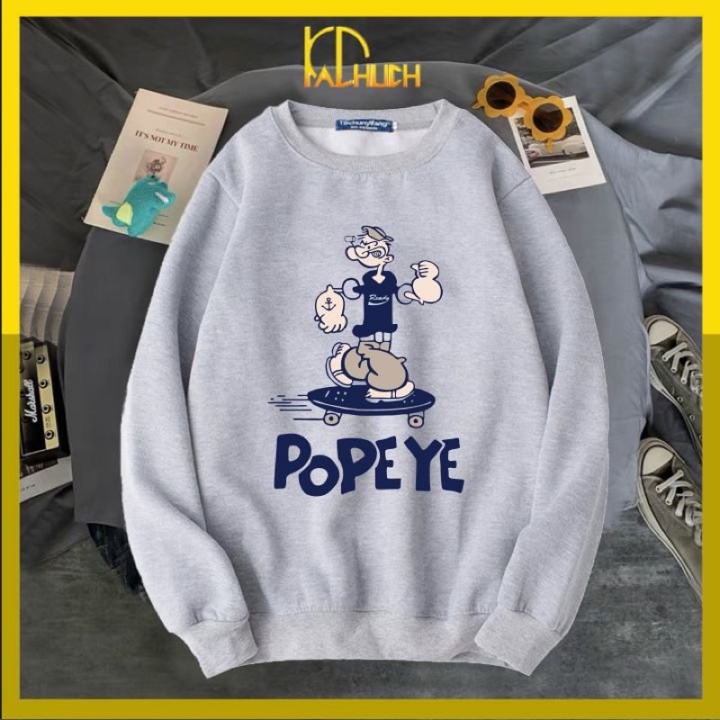ÁO SWEATER NỈ IN POPEYE