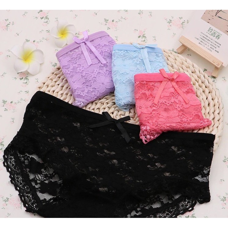 Quần Lót Ren Thêu Họa Tiết Xinh Xắn Gợi Cảm Cho Nữ | BigBuy360 - bigbuy360.vn
