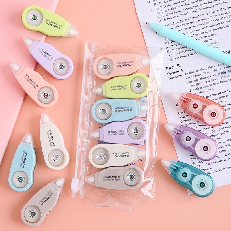 Set 6 bút xóa kéo dễ thương cho học sinh
