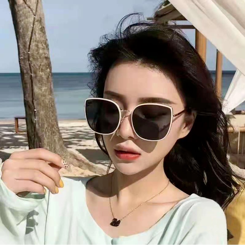 Kính mát gọng vuông bản rộng chống bức xạ phong cách Hàn Quốc cổ điển thời trang