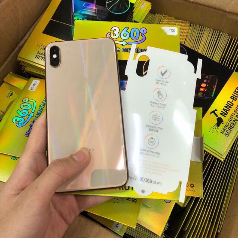 Miếng Dán PPF Full Viền Trong Tự Phục Hồi Trầy Xước Mặt Sau Dành Cho Iphone