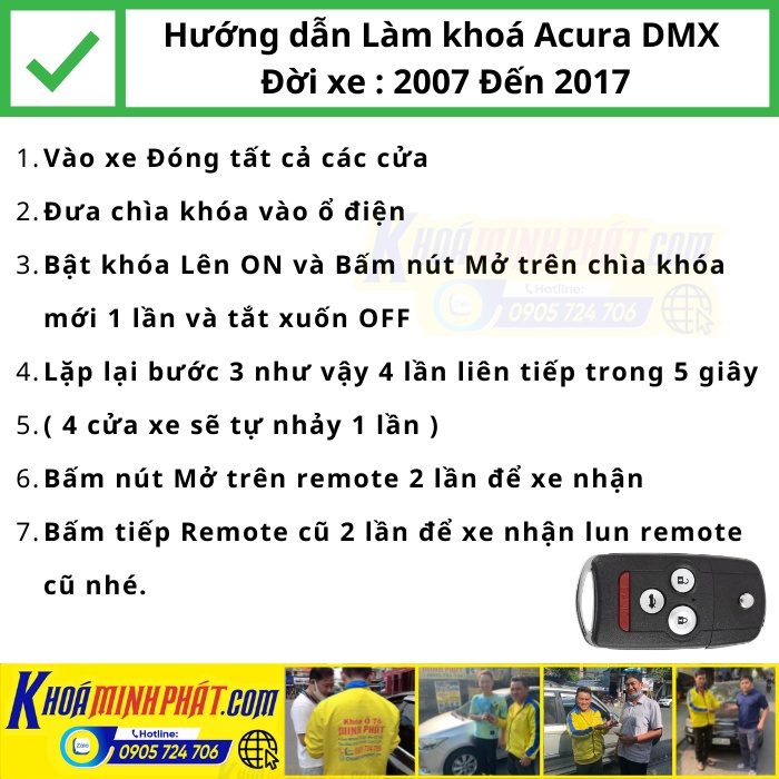 Chìa khóa xe Acura MDX